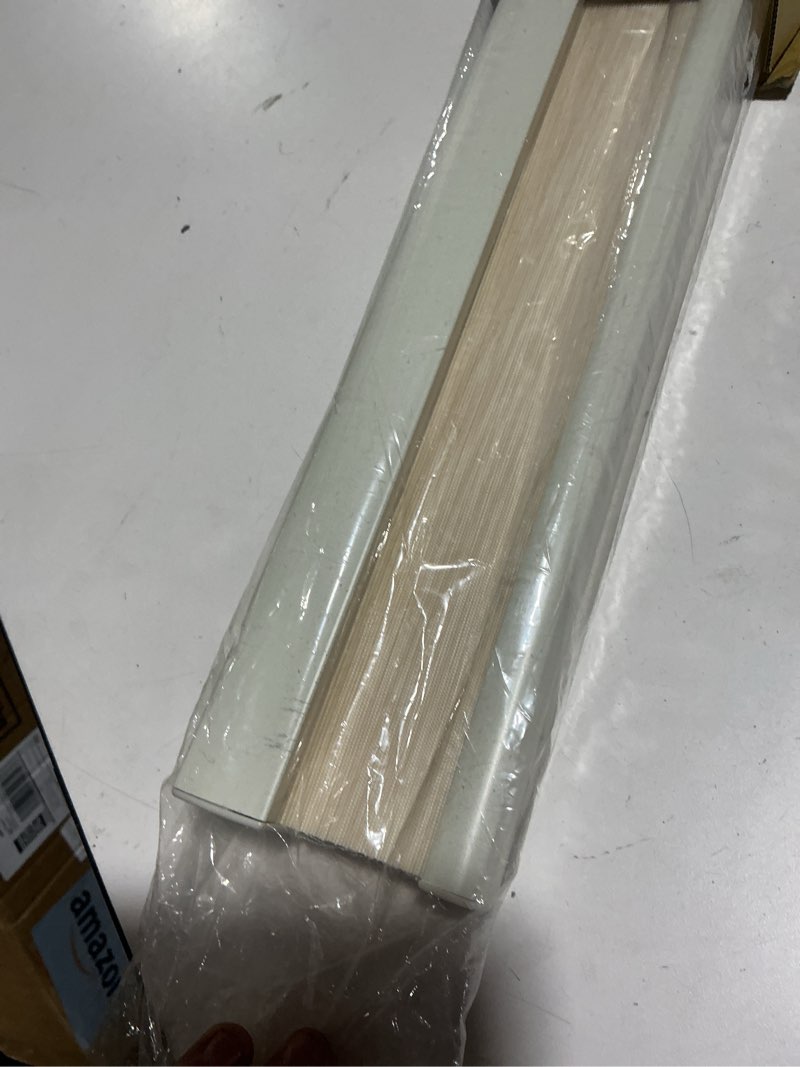 Condition photo showing Good Condition for dez furnishings cordless 1" light filtering pleated shade, fabric, 36"w x 64"h, ecru ecru 36"w x 64"h
