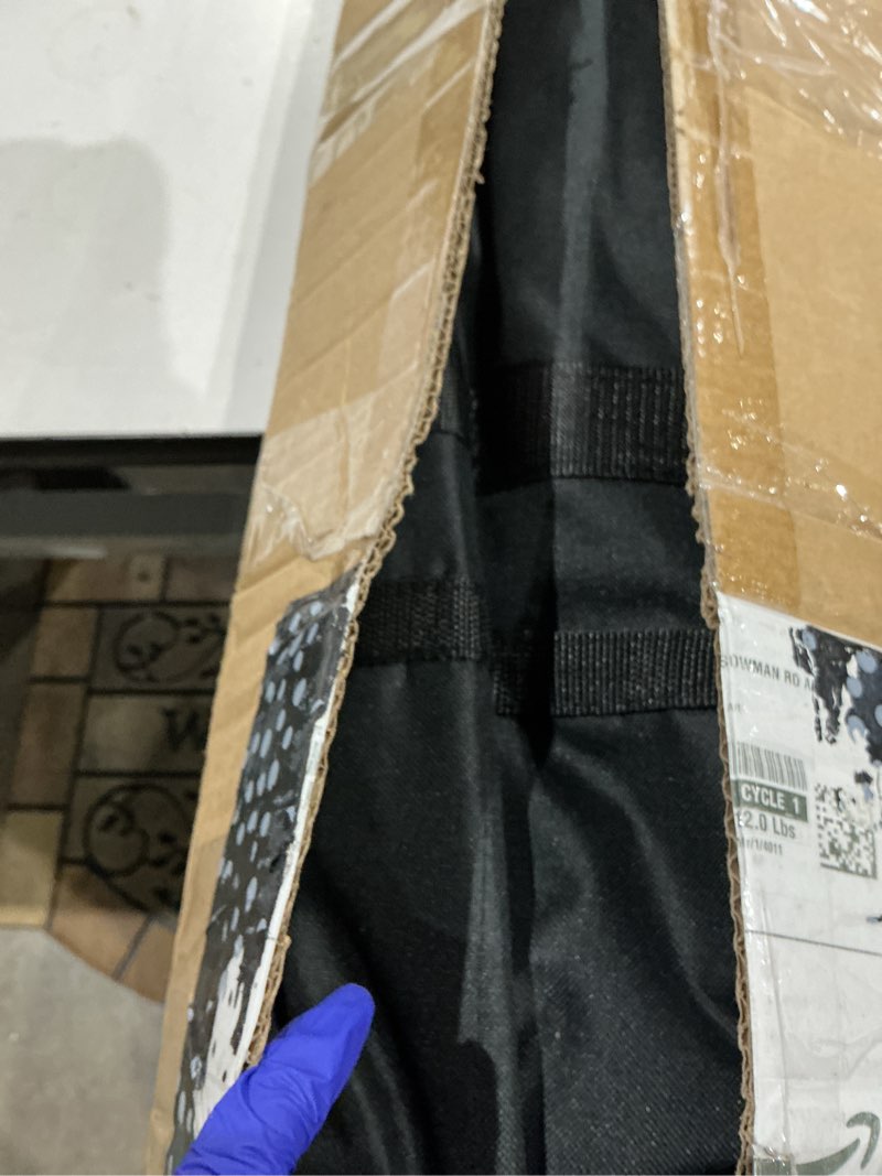 Condition photo showing As Is for hyj-inc 12ft x 10ft photo video studio heavy duty adjustable photography muslin backdrop stand background support system kit with carry bag 4 spring clamps