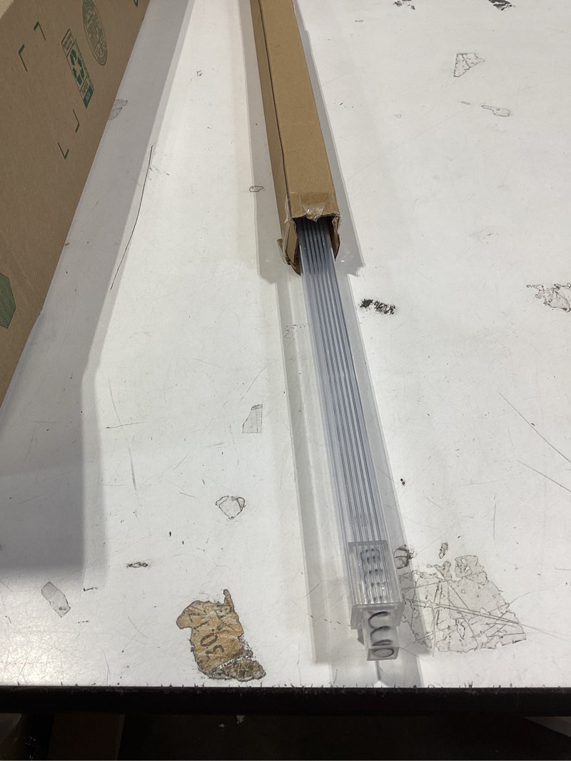 Condition photo showing Good Condition for 24 Inch Clear Replacement Bathroom Towel Bar with Adjustable Spring Loaded Ends Sturdy Plastic Wall Mount for Bathroom and Kitchen Towel Storage- Replacement Towel Bar for Ceramic Holder 1 Piece