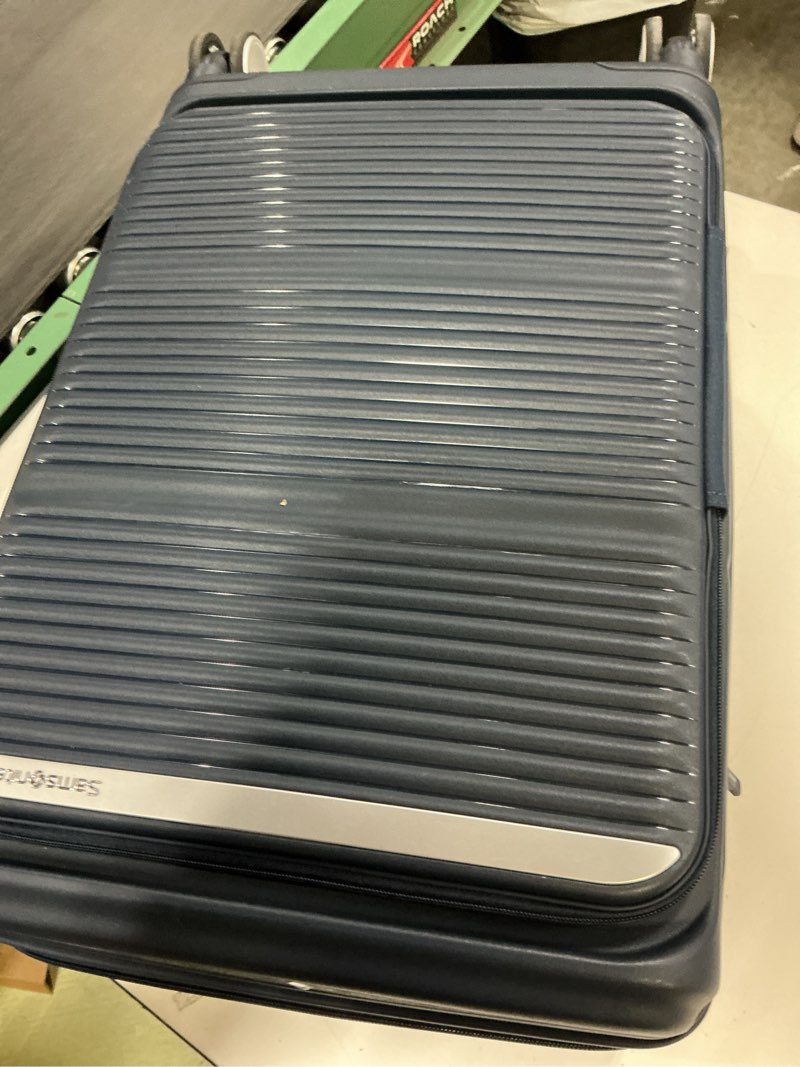 Condition photo showing As Is for Samsonite Paralux Carry-On Luggage - Innovative Design - Quick Access Front Pocket - Dual Suspension