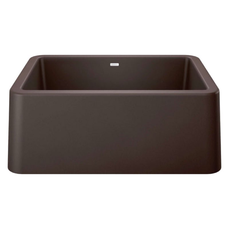 Blanco Ikon 27" Granite Composite Farmhouse Sink, Silgranit, Cafe, 
