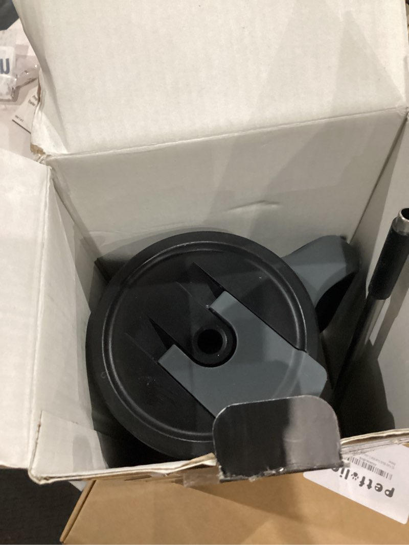 Condition photo showing Good Condition for POWCAN 40 oz Tumbler with Handle, 2-in-1 Straw and Sip Lid, Leakproof, Dishwasher Safe, Insulated Stainless Steel Travel Coffee Mug, Keeps Cold for 34 Hours, Fits in Car Cup Holder (Midnight) Midnight 40 Ounces