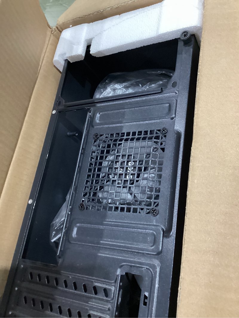 Condition photo showing Good Condition for matx case:high airflow micro atx case, support matx, mini-itx, micro atx case slim with usb3.0x1 i/o port, black with 80mm fans