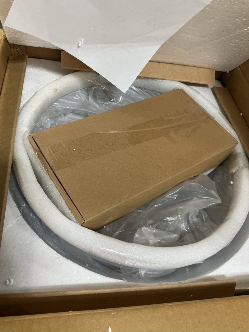 Condition photo showing Good Condition for Design Vessel Sink Concrete Bathroom Sink above Counter Small Vessel Sink Bathroom Sink Bowl Countertop Modern Sinks with Faucet and Drain Combo 15.7" Round Gray