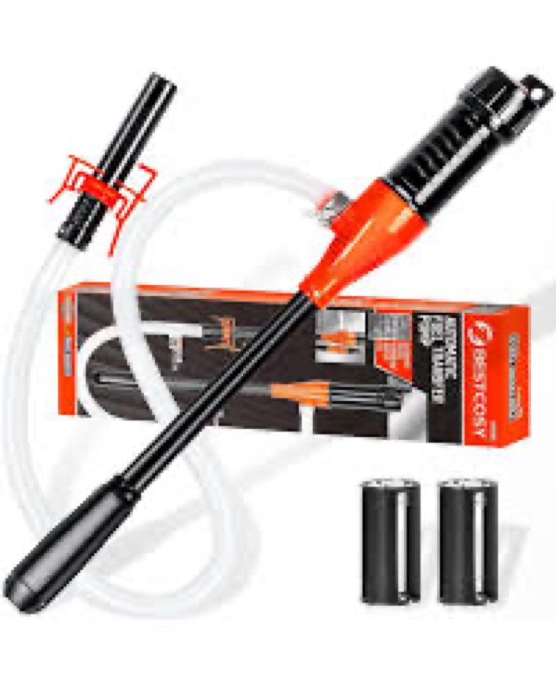 Battery powered fuel transfer pump