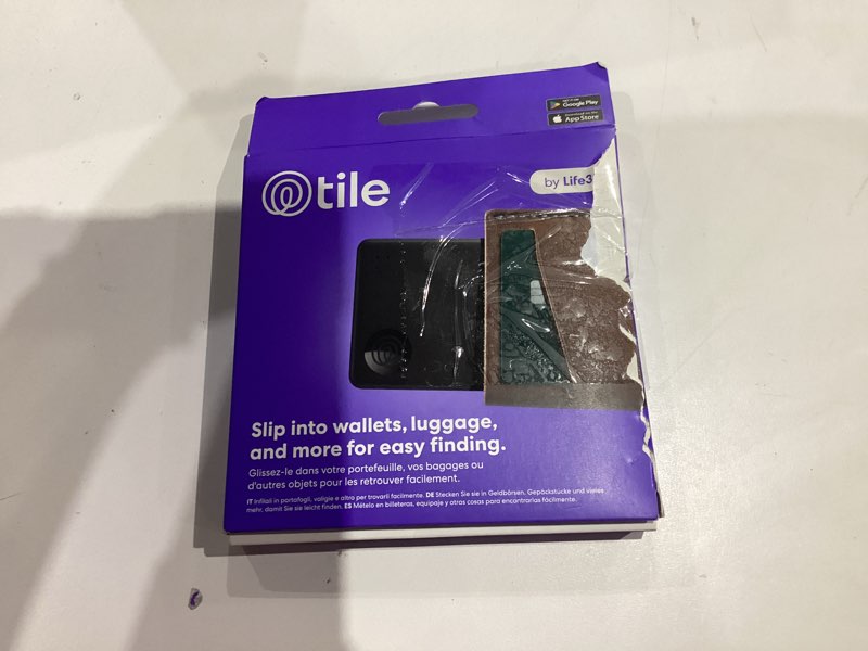 Condition photo showing Good Condition for life360 tile slim - wallet finder, bluetooth tracker and item locator for luggage tags, passports an