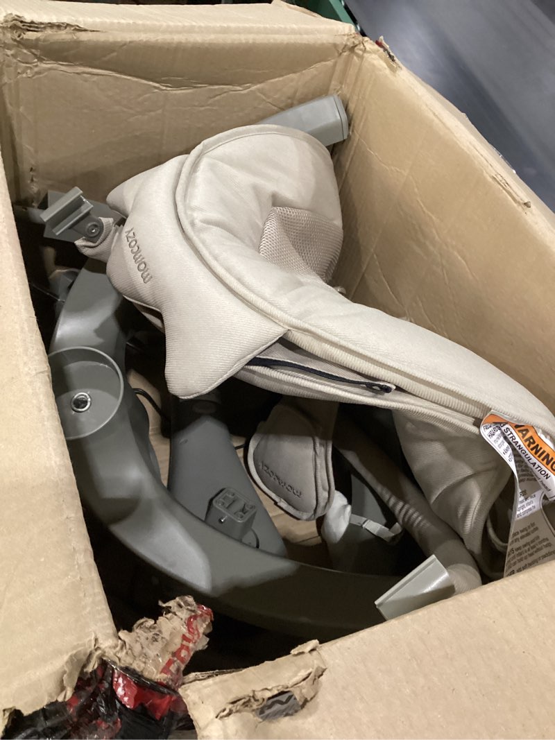 Condition photo showing New/Like New for Momcozy 2-in-1 Electric Baby Swing, Dual-Arm Support System & Parent-Inspired Motions, Convertible to Toddler Seat up to 66 lbs, Adjustable Height, Lightweight, Khaki
