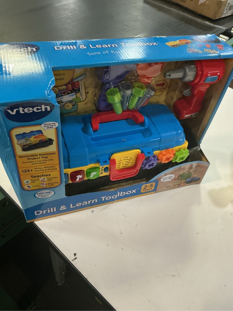 Condition photo showing Good Condition for vtech drill and learn toolbox multicolor