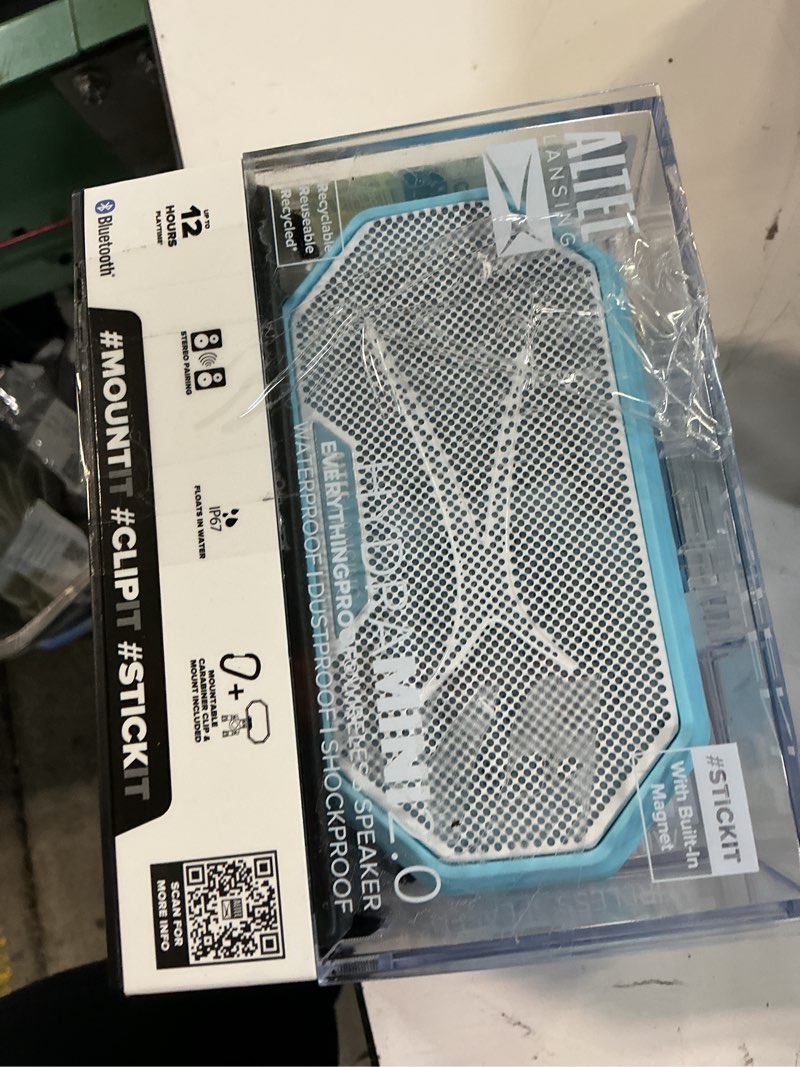 Condition photo showing Good Condition for altec lansing hydramini 2.0 everythingproof magnetic wireless portable bluetooth speaker, aqua white, imw1002-aqwt