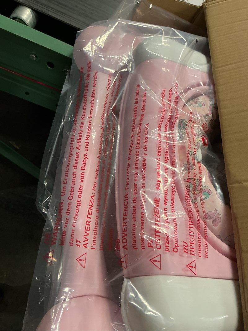 Condition photo showing Good Condition for 5 in 1 foldable baby walker, activity baby walker-baby bouncer, rocker, activity center,seat and push walker,detachable trampoline mat, adjustable speed rear wheels and height,ages 6-18 months(pink)