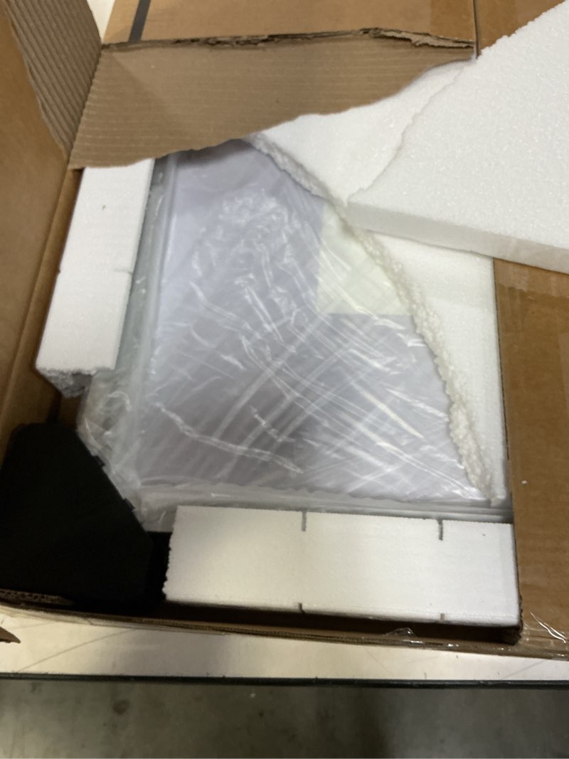 Condition photo showing Good Condition for TETOTE Led Bathroom Mirror with Lights 22 x 30 Inch, Beveled Lighted Vanity Front and Backlit Anti-Fog Mirror Wall Mounted for Modern Bathroom, 3-Color Extra-Bright Lights, Tempered Glass 30"L x 22"W