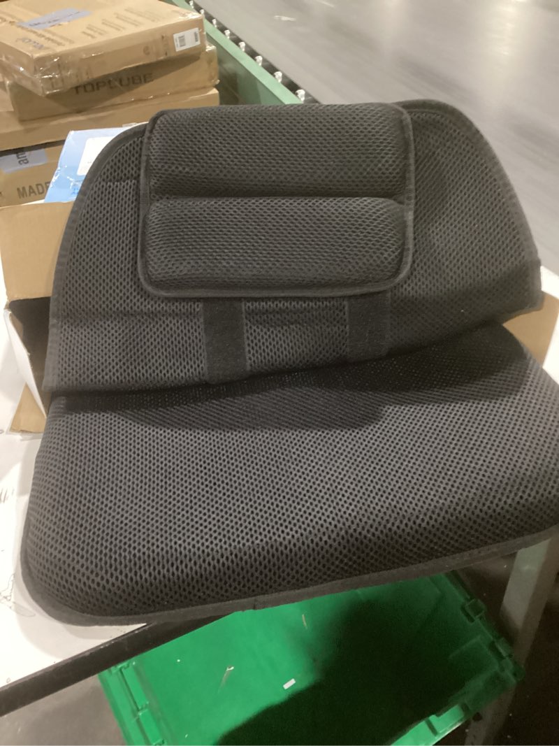 Condition photo showing Good Condition for FOMI Gel Seat Cushion and Adjustable Back Support | Lumbar Pillow Flexible Placement for Upper Lower Thoracic, Coccyx, Pressure Sore Pain Relief | for Car, Office Chair, Gaming, Stadium | Posture Aid