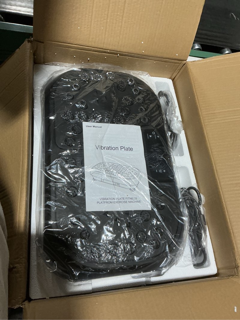 Condition photo showing Good Condition for Vibration Plate Exercise Machine, Vibrating Plate for Lymphatic Drainage, Full Body Vibration Plate Fitness Platform Stand Board Shaker, Workout Vibrate Waver Sport Gym Gifts for Weight Loss Women Men