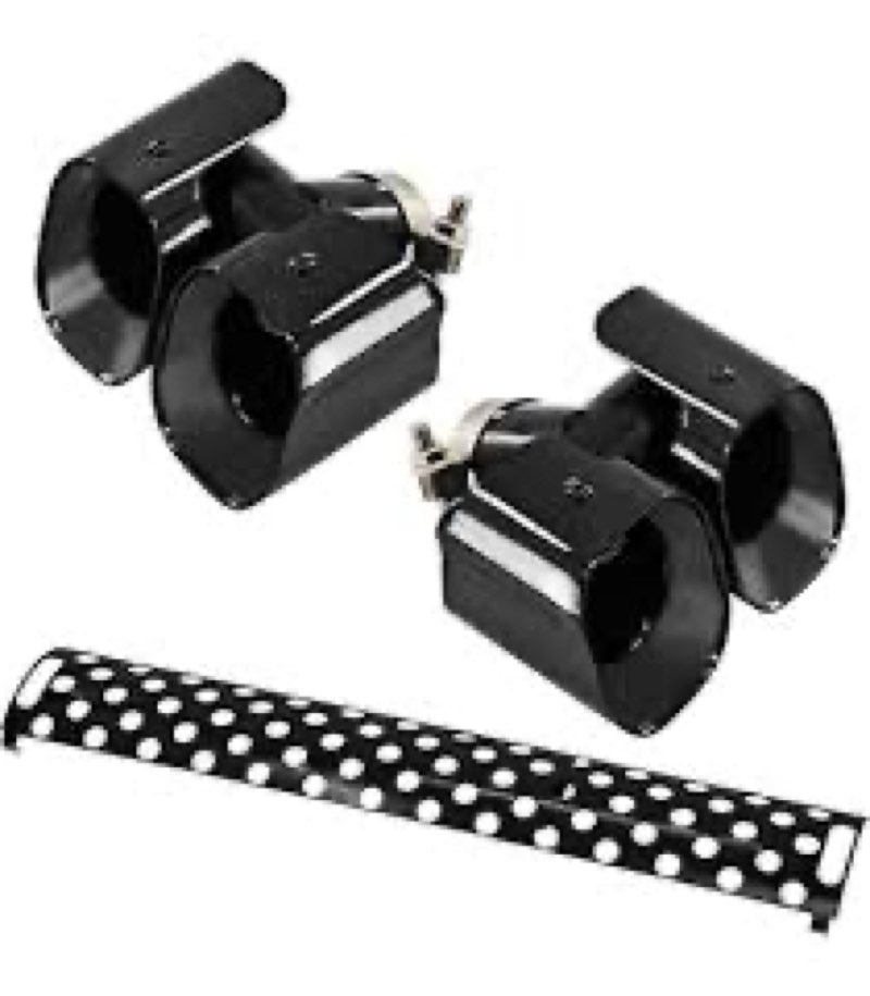 Exhaust Pipe Trim Kit, Exhause Tip Extension Throat and Tail Pipe Decoration Guard Board, New for 20