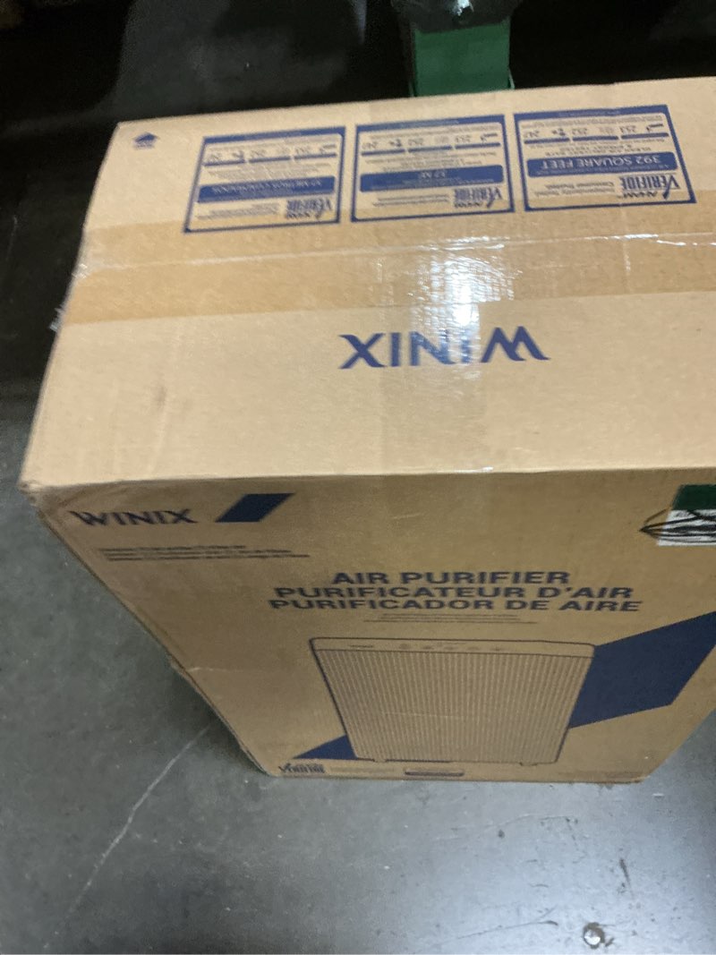 Condition photo showing New/Like New for winix 5510 air purifier (new generation of 5500-2 with app support) for home large room up to 1881 ft² in 1 hr, true hepa, high deodorization carbon filter and auto mode, captures pet allergies, smoke polished charcoal gray air purifier