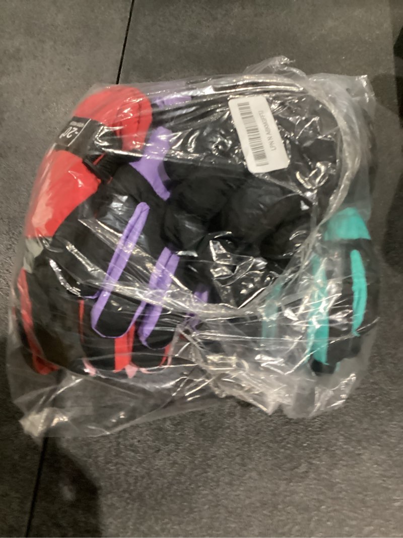 Condition photo showing New/Like New for bencailor 6 pairs kids winter gloves waterproof ski glove boy girl warm snow snowboard mittens for cold unisex light purple blue-green light pink rose-red red black 8-12 years elegant plain
