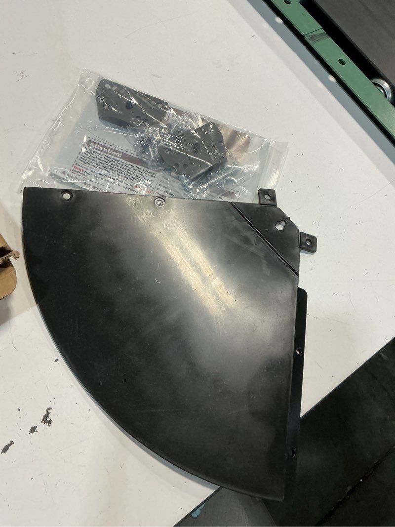 Condition photo showing Good Condition for 20 inch squirrel baffle for bird feeder pole, adjustable opening size, for up to 4x4 inch wide wooden post, outside pole mount bird house guard for outdoor shepherd’s hook.