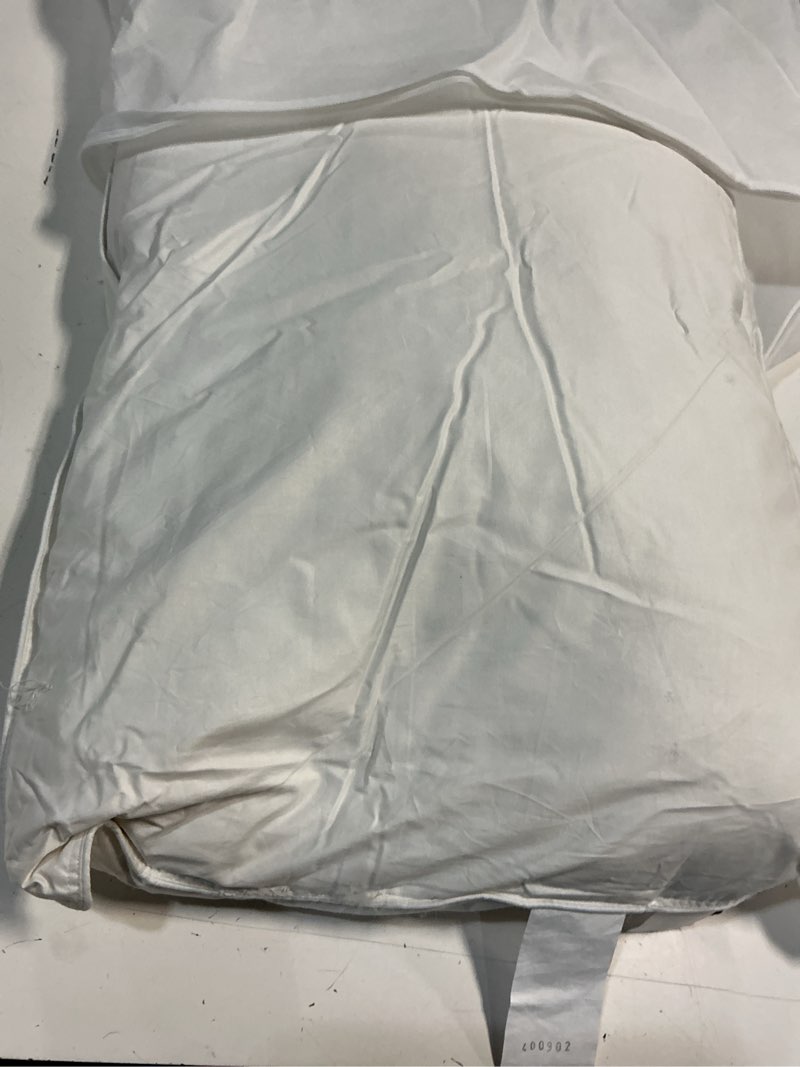 Condition photo showing As Is for quince premium down pillow, standard, soft