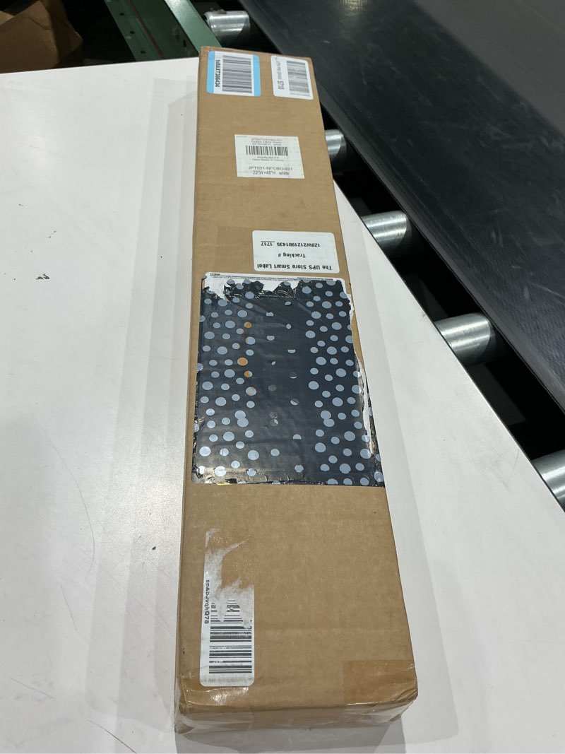 Condition photo showing New/Like New for lazblinds no tools no drill cordless cellular shades, blackout light blocking honeycomb shades for home, thermal insulation blinds for windows, 22" w x 48" h, white blackout-white 22" w × 48" h