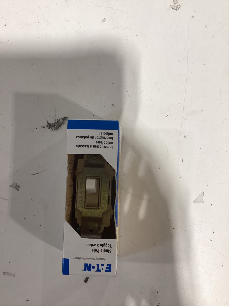 eaton 15-amp single-pole toggle light switch , white