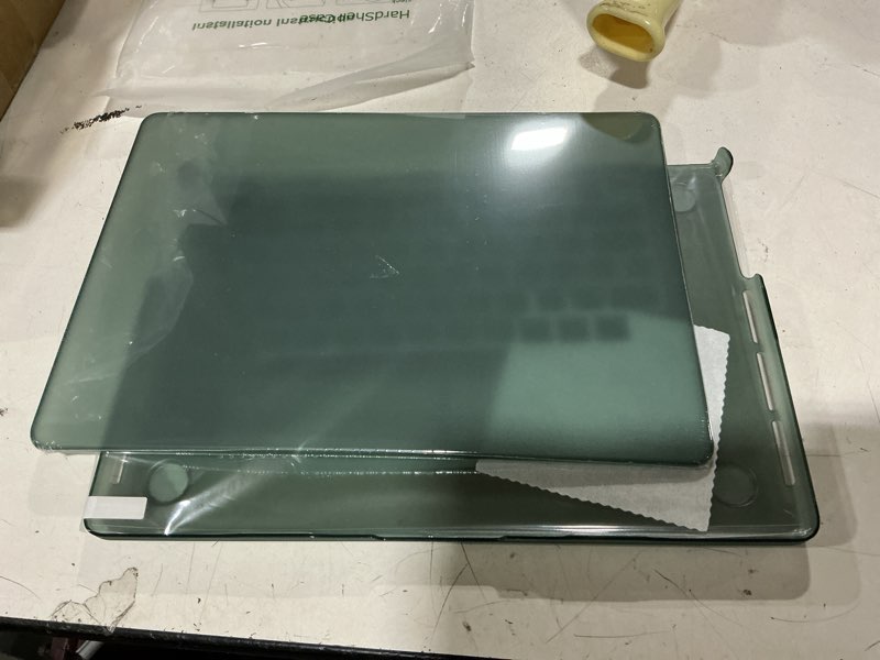Condition photo showing New/Like New for eoocoo case compatible with macbook pro 14 inch m5 2026-2021 m4 m3 m2 m1 pro/max chip, matte grip, bump-resistant, hard shell cases with keyboard cover, screen protector - midnight green matte midnight green