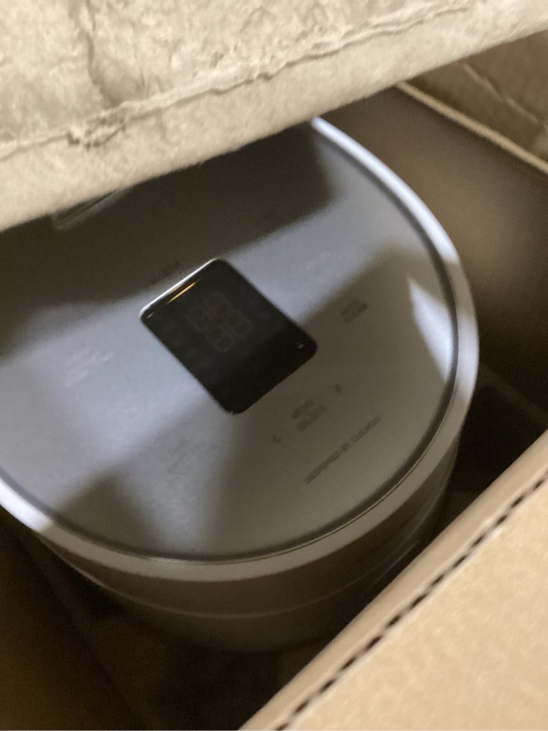 Condition photo showing As Is for CUCKOO Micom Rice Cooker 6-Cup Uncooked / 12-Cup Cooked with Nonstick Inner Pot, Versatile Rice Maker with 9 Menu Options, Fuzzy Logic Technology, Auto Clean, Quick Rice Mode, White (CR-0675FW) WHITE 6 CUP