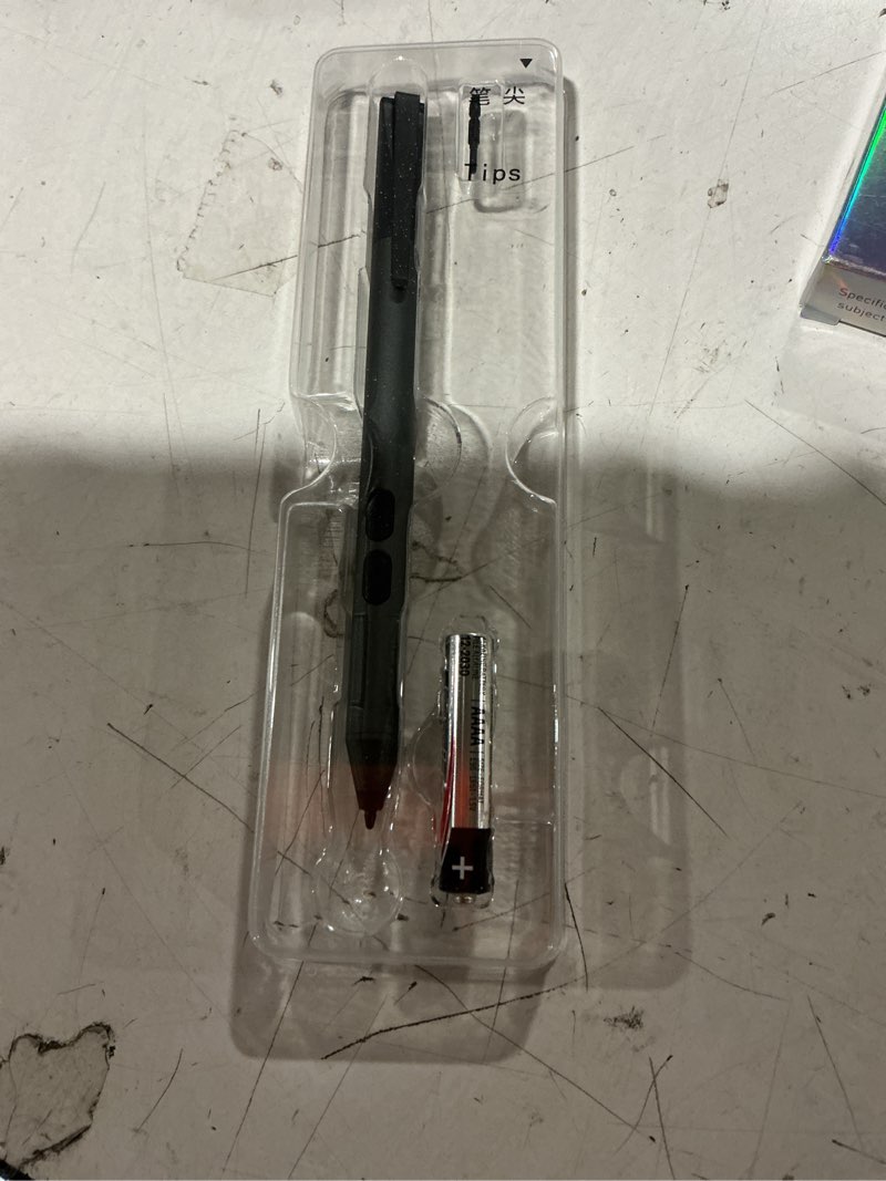 Condition photo showing New/Like New for stylus pen for hp omnibook/envy/spectre/pavilion x360, 1024 pressure sensitivity & palm rejection, 2500h battery digital pen with eraser for drawing/note-taking, aaaa battery included black
