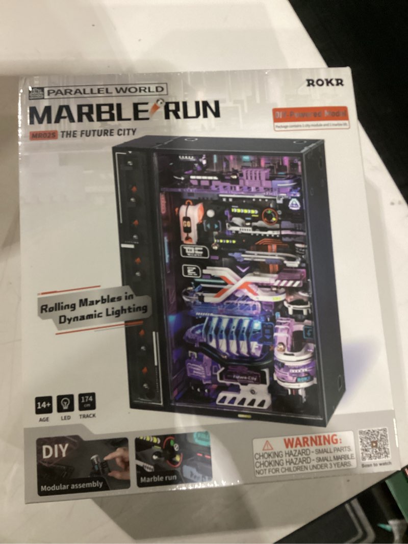 Condition photo showing New/Like New for rokr 3d puzzles building toy sets marble run model kits for adults, 140pcs brain teaser stem kit for adult, diy hobbies for men women,cx (parallel world mr02s)