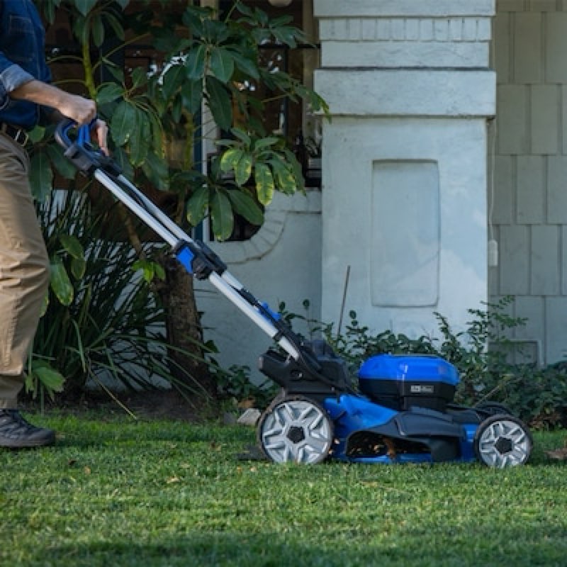 kobalt 48-volt, 20-in cordless self-propelled lawn mower