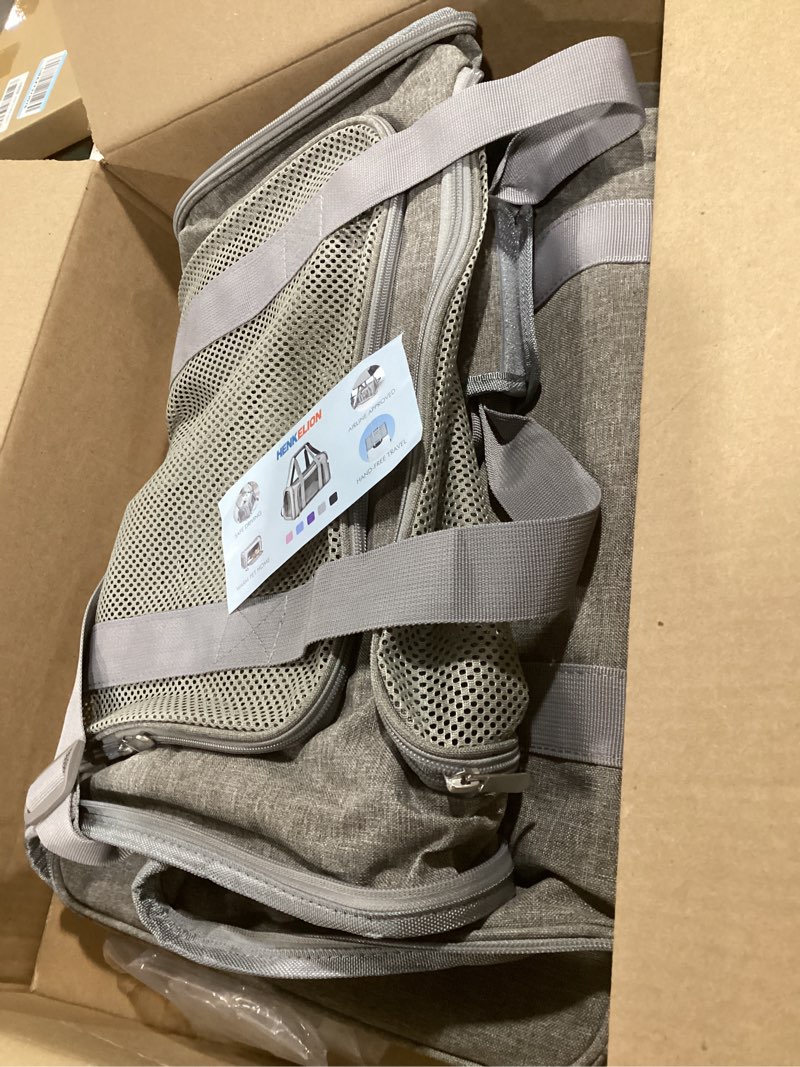 Condition photo showing Good Condition for henkelion large cat carriers dog carrier pet carrier for cats dogs puppies up to 25lbs, big dog carrier soft sided, travel puppy carrier - large - grey 20.0"l x 13.0"w x 13.0"h grey