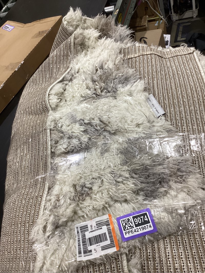 Condition photo showing New/Like New for Loloi Angela Rose Amira Collection, Ivory & Pebble, 6'-7" x 9'-6" Area Rug – Extra Plush Moroccan Rugs for Living Room Bedroom Entryway & Hallway No Shed High Traffic Area Home Decor Rug Ivory / Pebble 6'7" x 9'6" (Rectangular)