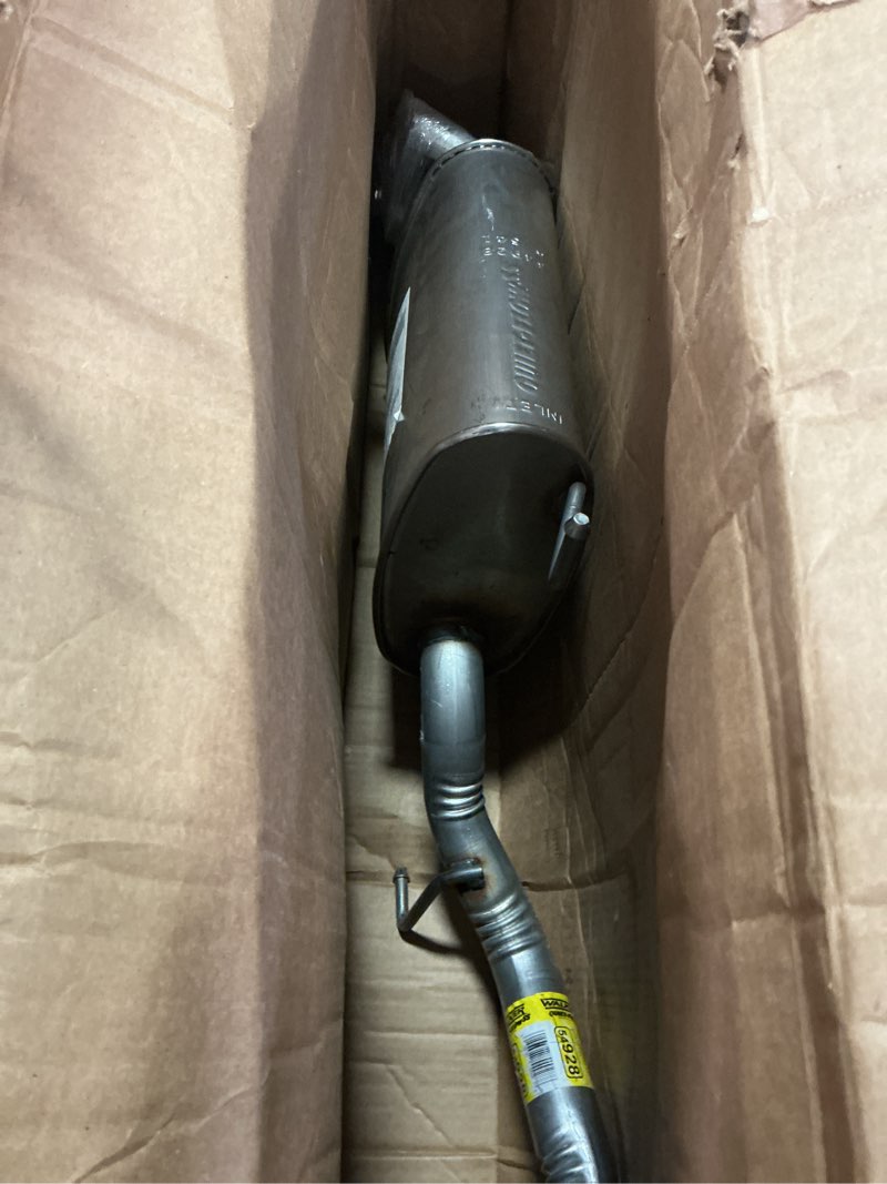 Condition photo showing As Is for Walker Quiet-Flow SS 54928 Direct Fit Exhaust Muffler Assembly 2" Inlet (OD) 2" Outlet (OD) for Kia Sorento