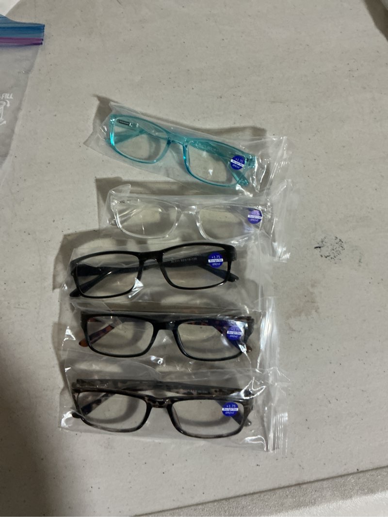 Condition photo showing Good Condition for gaoye 1.75 professional reading glasses for all day - computer readers with blue light protection - value pack a1-5 pack mix color 1.75 x