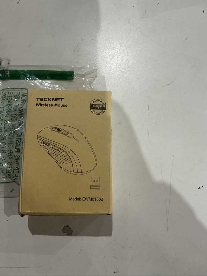 Condition photo showing Good Condition for TECKNET Bluetooth Mouse, 4000DPI Wireless Mice for Laptop 2-in-1(BT 5.0/3.0+2.4Ghz) Computer Portable PC Mouse Wireless with USB Receiver for Mac (USB-A+Bluetooth, Black) Black USB-A+Bluetooth