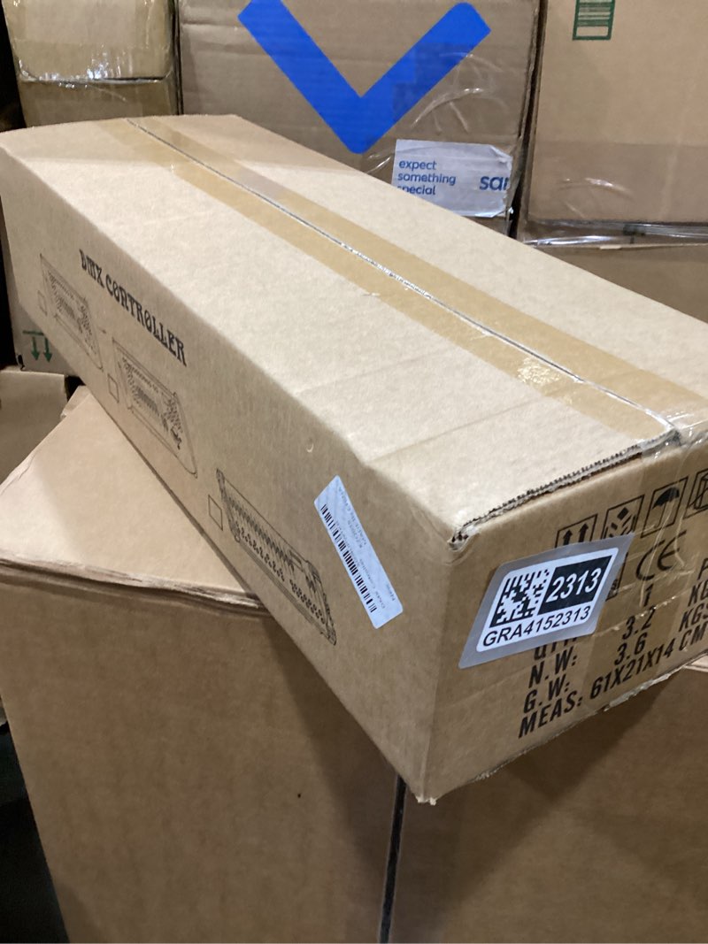 Condition photo showing Good Condition for dmx 384 channel lighting controller with dmx512 protocol compatible with moving head light, dmx operator console with midi control for djs, stage, party, club, theater lighting