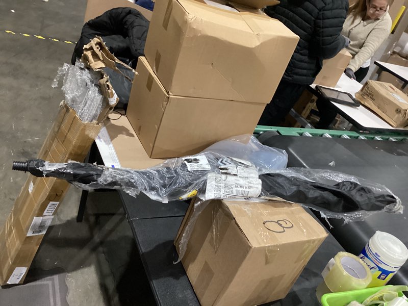 Condition photo showing As Is for LOVEETA® Gen2 12Ft [18Ft Reach] Lightweight Extendable Light Bulb Changer Pole for High Ceilings – Telescopic Light Bulb Pole Changer with Bulb Gripper - Champagne Gold