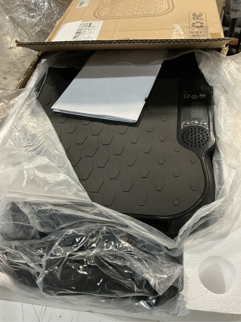 Condition photo showing New/Like New for vibration plate exercise machine,vibration plate for lymphatic drainage power vibration plate machine support 450 lbs 250 adjustable speeds,vibrating plate shake plate weight loss black