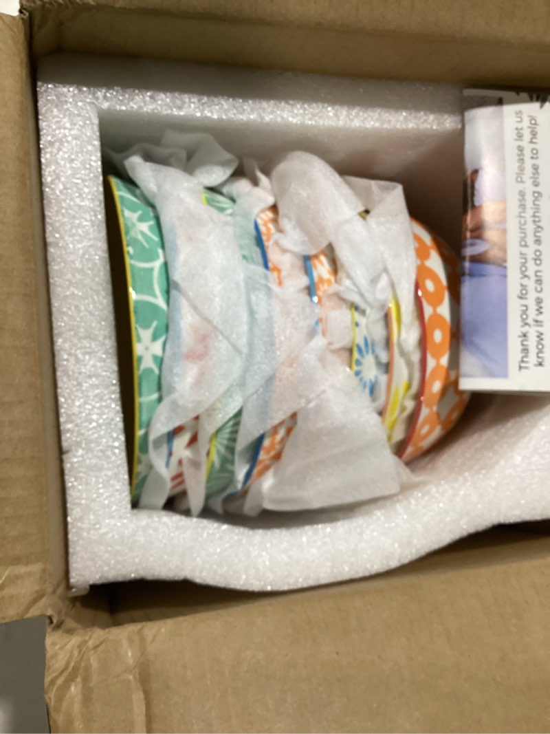 Condition photo showing Good Condition for ceramic bowls, 10 oz small bowl, set of 8 ice cream bowls, dessert bowl for salsa, rice, sauce, side dishes, snack, condiment, 4.75 inch-microwave dishwasher safe 10 oz-4.75"