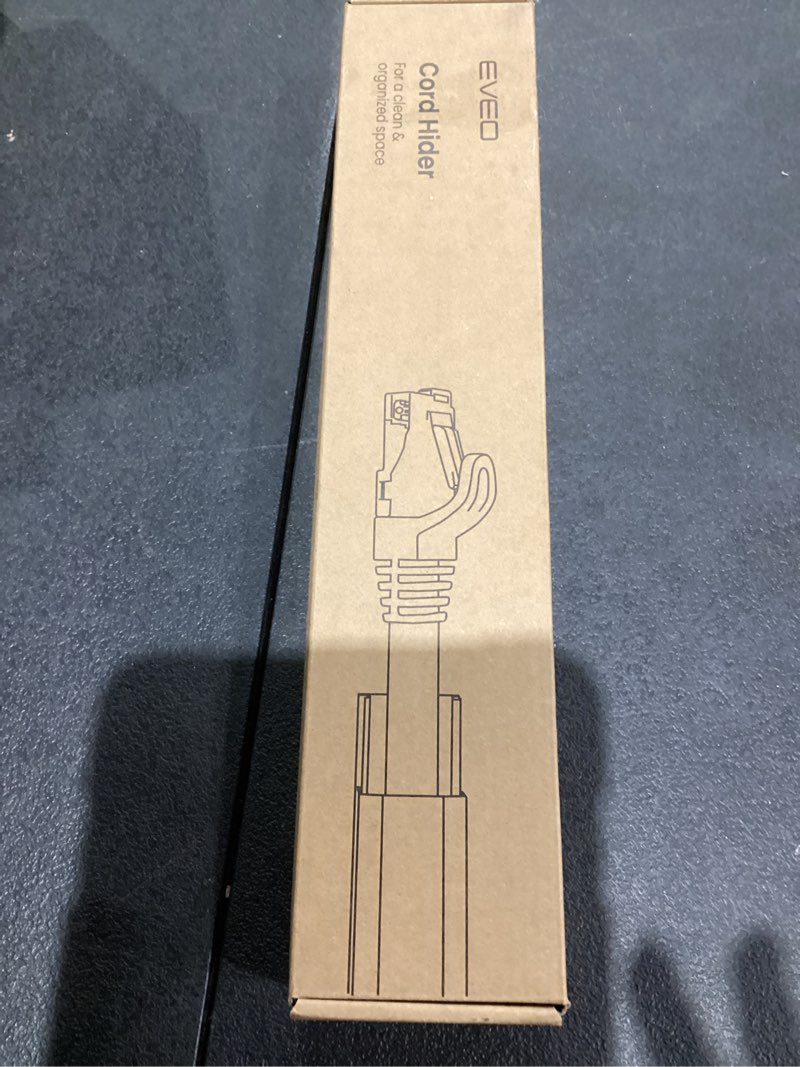 Condition photo showing New/Like New for EVEO Cable Hider - One Cord Hider 300” Cord Cover Wall Cable Hider, Cable Concealer, Wire Hiders for TV on Wall. Cable Management, Cord Hider Cable Raceway Wire Covers for Cords (White, Small) White Small