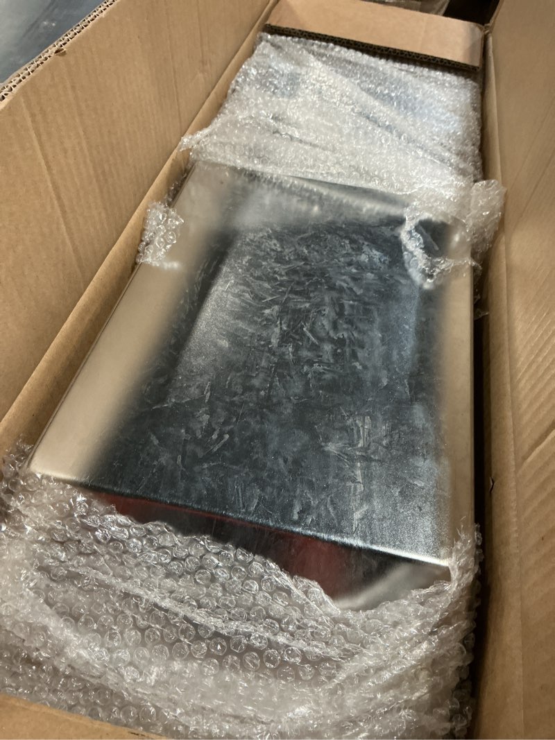 Condition photo showing As Is for Daneried Concrete Knee Boards,Stainless Steel Concrete Knee Boards Slider 28”x 8”Concrete Knee Pads Moving Sliders For Concrete Finishing