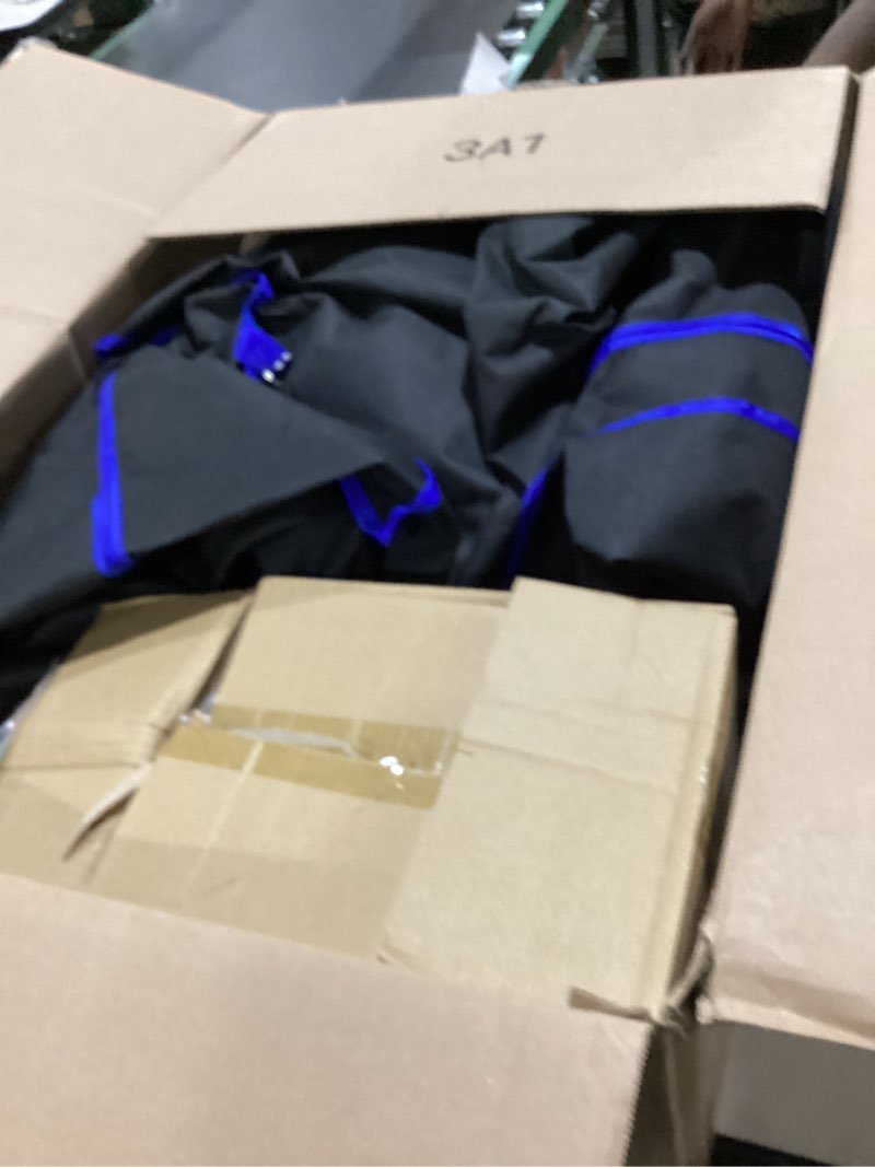 Condition photo showing As Is for Upgraded Portable Sauna Box for Relaxation, Detoxification, Steam Sauna for Home with Steamer, Remote Control, Folding Chair, 9 Levels, 2.6’ x 2.6’ x 5.9’