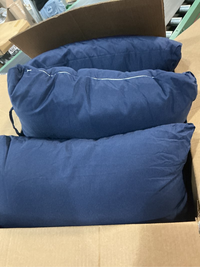 Condition photo showing Good Condition for tudomro outdoor egg chair cushion filling 2.58 kg replacement waterproof rocking wicker chair cushion with headrest armrest 50" x 50" hanging swing hammock pad thicken for outdoor patio garden