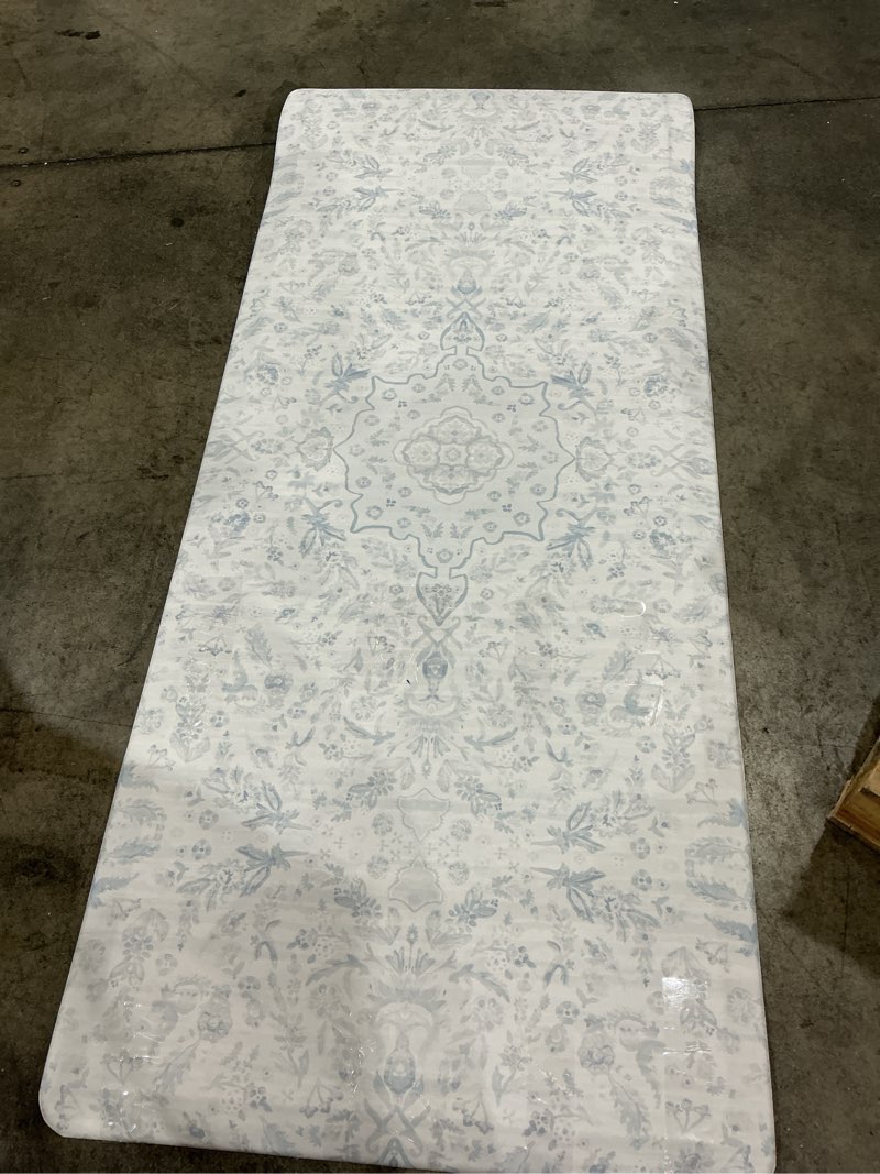 Condition photo showing As Is for cushioned kitchen rugs and mats non slip kitchen runner comfort standing mat, simple pattern white background
