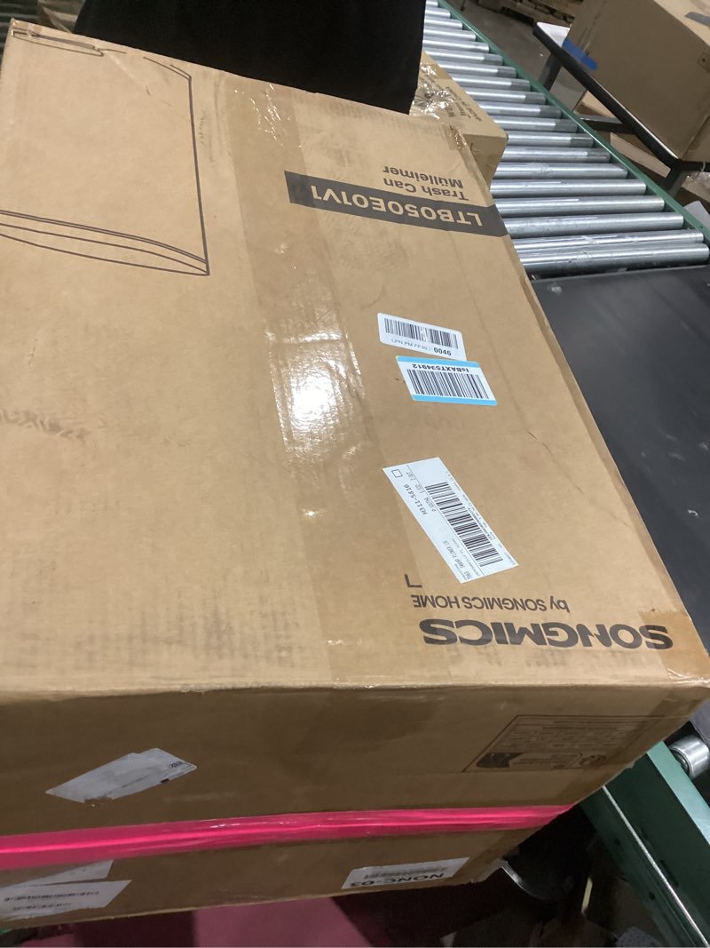 Condition photo showing Good Condition for SONGMICS 13 Gallon (50 L) Trash Can, Stainless Steel Kitchen Garbage Can, Recycling or Waste Bin, Soft Close, Step-On Pedal, Removable Inner Bucket, Silver ULTB050E01 Silver 13 Gal.