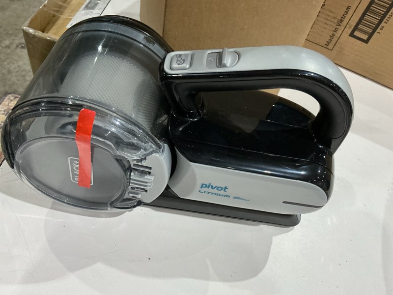 Condition photo showing Good Condition for black+decker dust buster pivot vac handheld vacuum cordless, car vacuum portable rechargeable, extendible crevice tool and 200 degree pivoting nozzle, strong suction, lightweight (bdh2000pl)