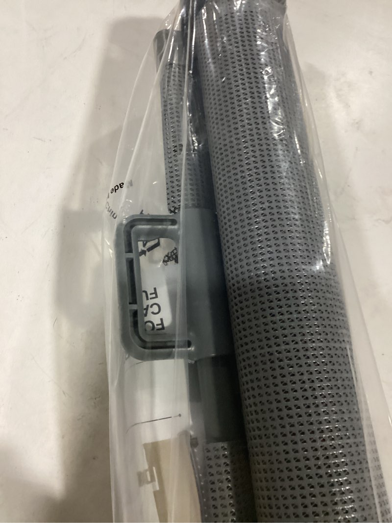 Condition photo showing New/Like New for retractable baby gates, mesh dog gate for doorways, 33.6" tall, expands to 55" wide,pet safety essential fit for baseboards, wide toddlers gates for hallways, indoor & outdoor,grey 55" wide gray