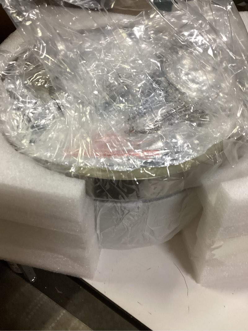 Condition photo showing New/Like New for Emak Brushed Nickel Flush Mount Ceiling Light Fixture, Modern 11 inch Hallway Light Fixtures with Hammered Glass Shade, 2-Light Ceiling Lights for Bedroom, Bathroom, Hallway, Kitchen, FM082-BN-HG Brushed Nickel & Hammered Glass 2-Light