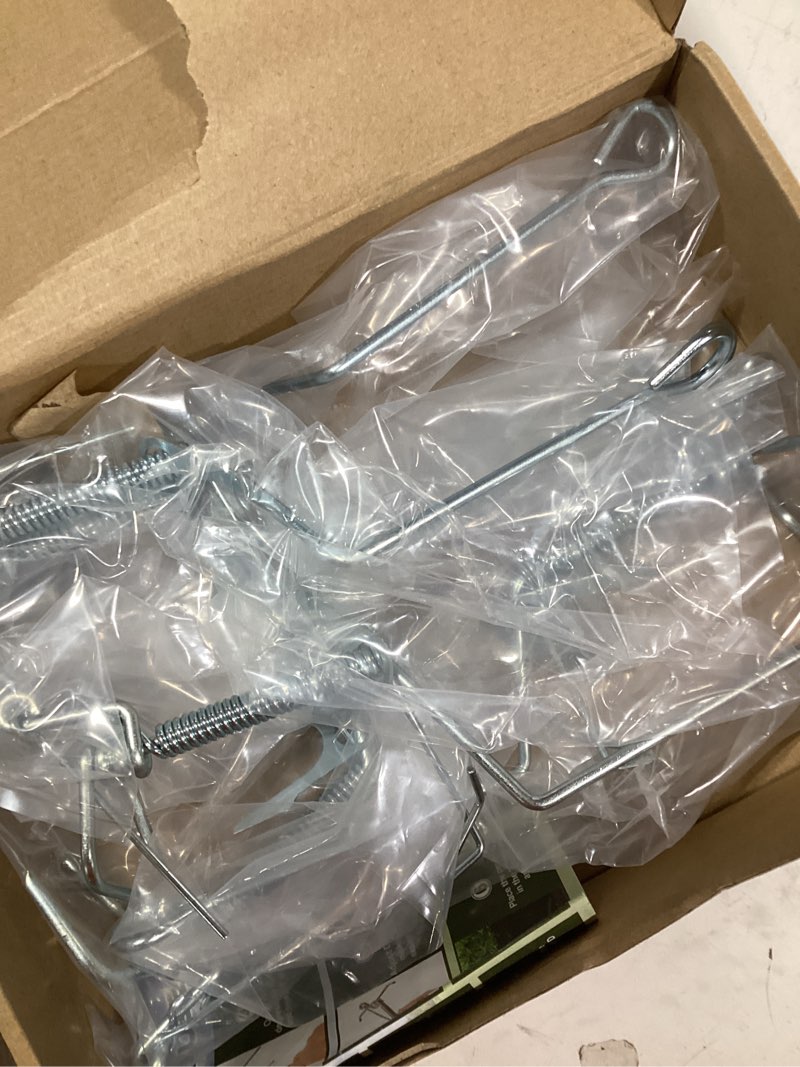 Condition photo showing As Is for qualirey 6 pcs mole traps pocket weather outdoor gopher traps for versatile moles trap kill mole animal ground, 9.84 x 2.95 x 2.76 inches