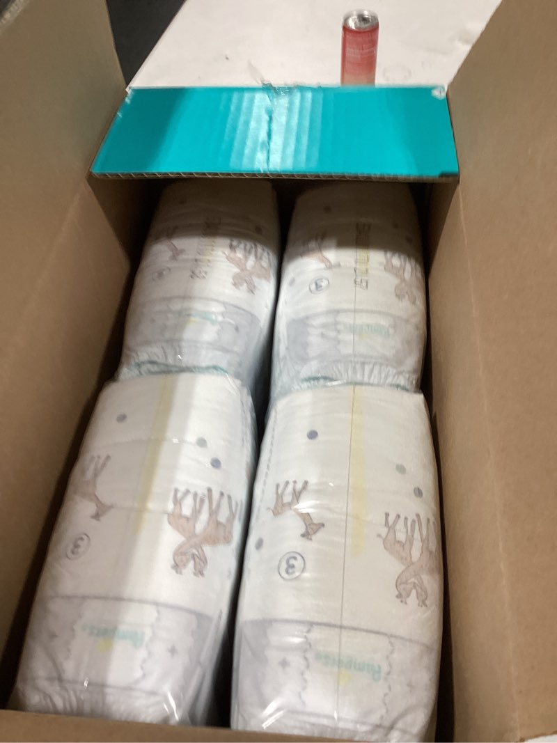 Condition photo showing New/Like New for Pampers Swaddlers Diapers, Size 3 (13-26 lbs), 136 Count, Absorbent, Keeps Baby Dry and Comfortable, Skin Safe Disposable Baby Diaper (Packaging May Vary) Size 3 136