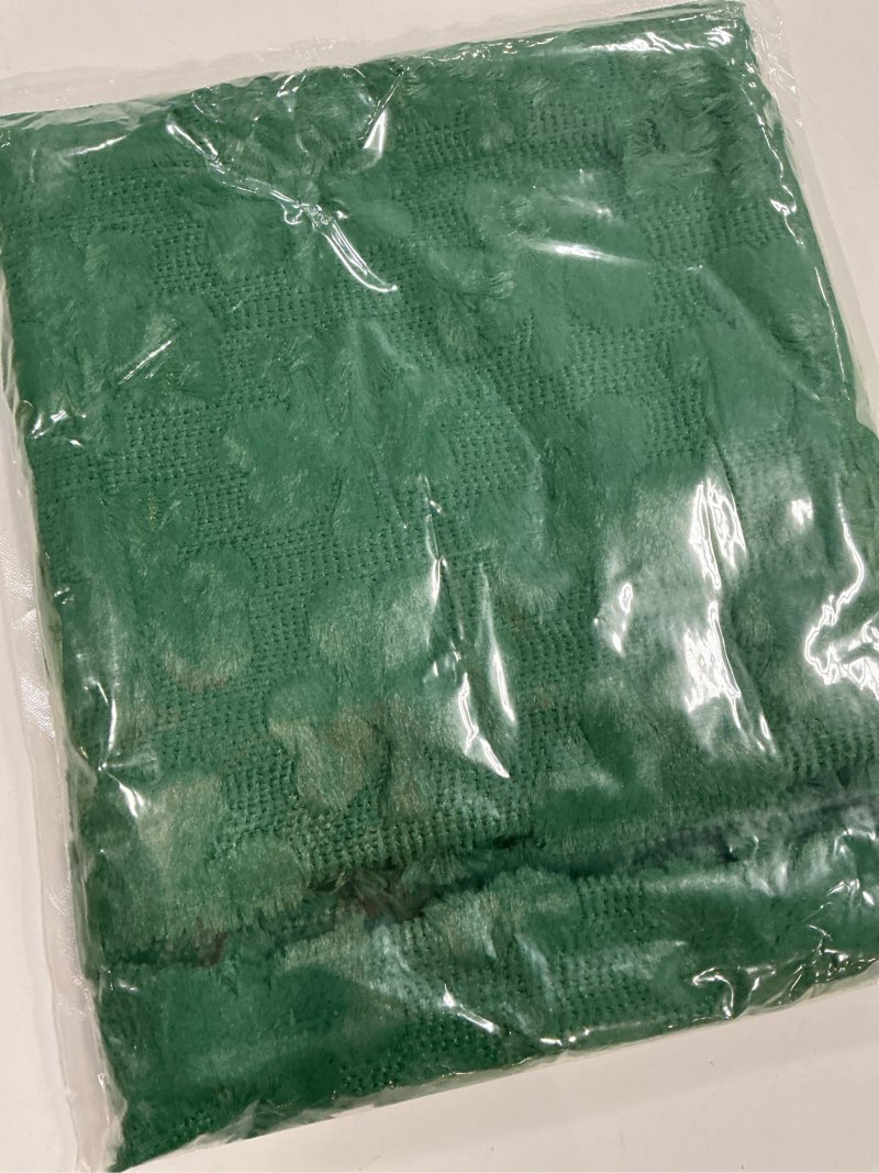 Condition photo showing Good Condition for DFXSZ St Patricks Day Pillow Covers 20x20 inch Set of 2 St Patricks Day Decorations Green Shamrock Soft Plush Faux Fur Jacquard Throw Pillows for Bedroom Sofa Holiday Festivals Home Decor PTK021A20 20" x 20" (Pack of 2) Green